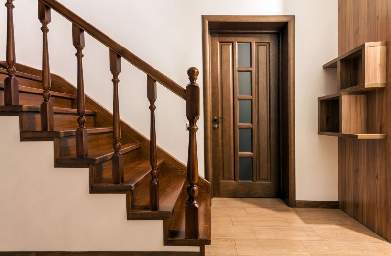Custom Wood Handrails Installation