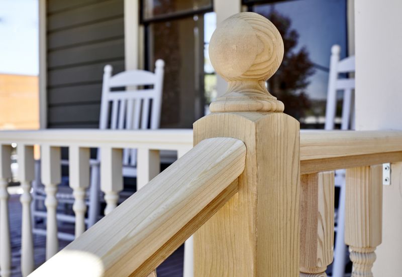 Custom Wood Handrails Installation