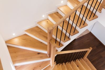Custom Wood Handrails Installation