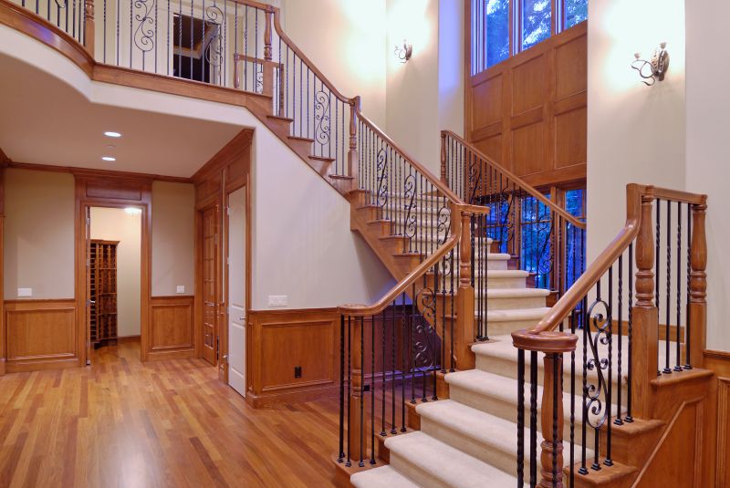 Indoor Wood Handrail Installation Process